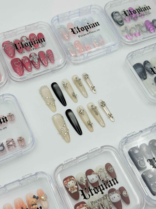 Celestial Cross Coffin Press-On