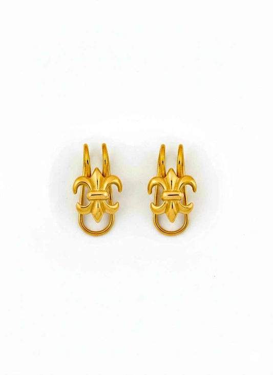 Fleur Edge Drop Earrings