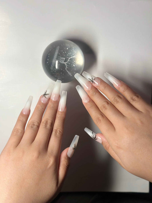 Astral Beach Stiletto Nails