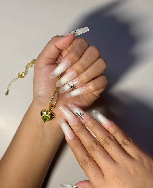 Astral Beach Stiletto Nails