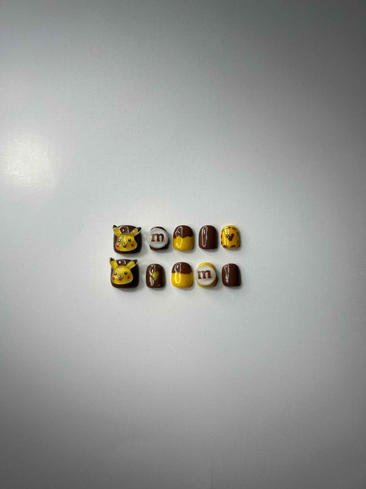 Pikachu M&M's Nails