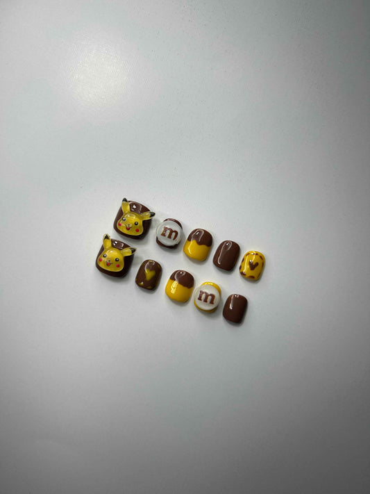 Pikachu M&M's Nails