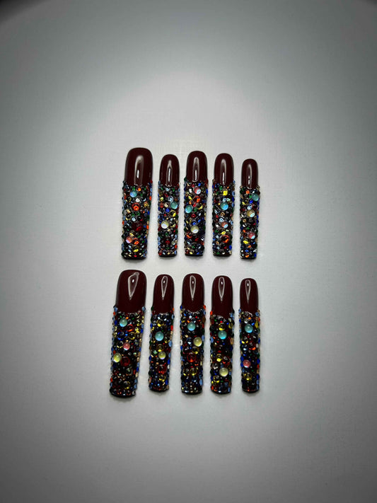 Rainbow Rhinestone Stiletto