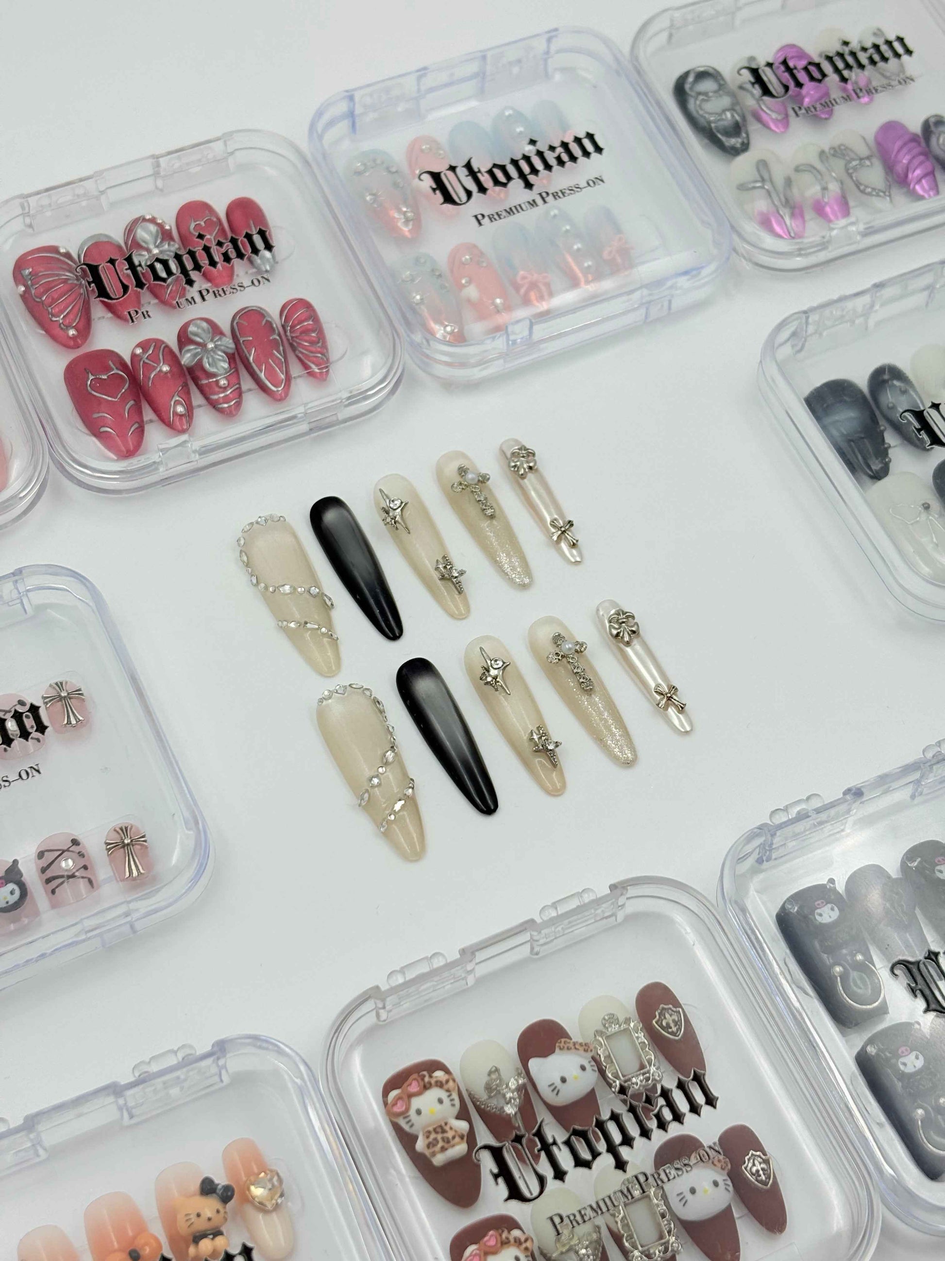 Celestial Cross Coffin Press-On