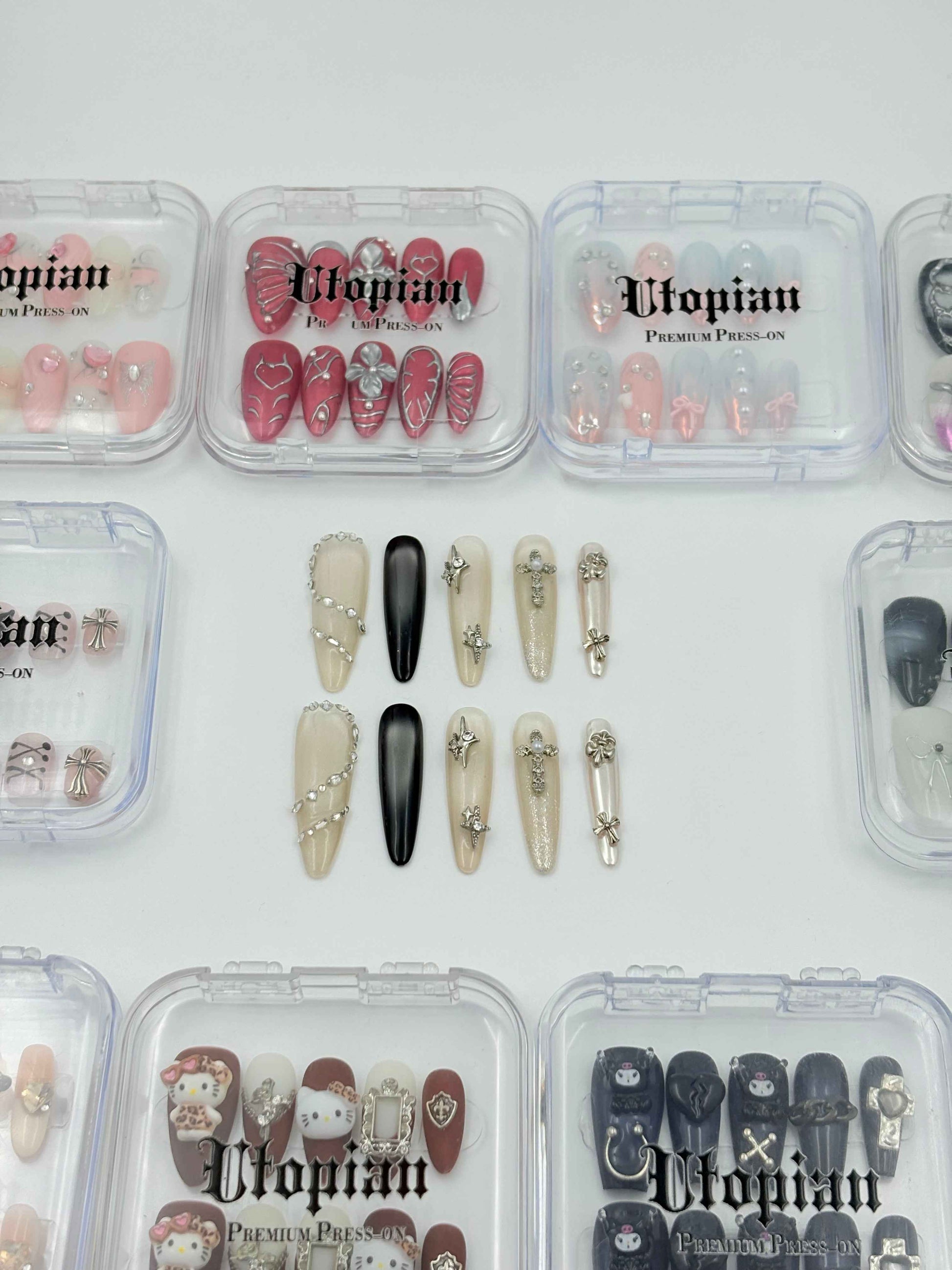 Celestial Cross Coffin Press-On