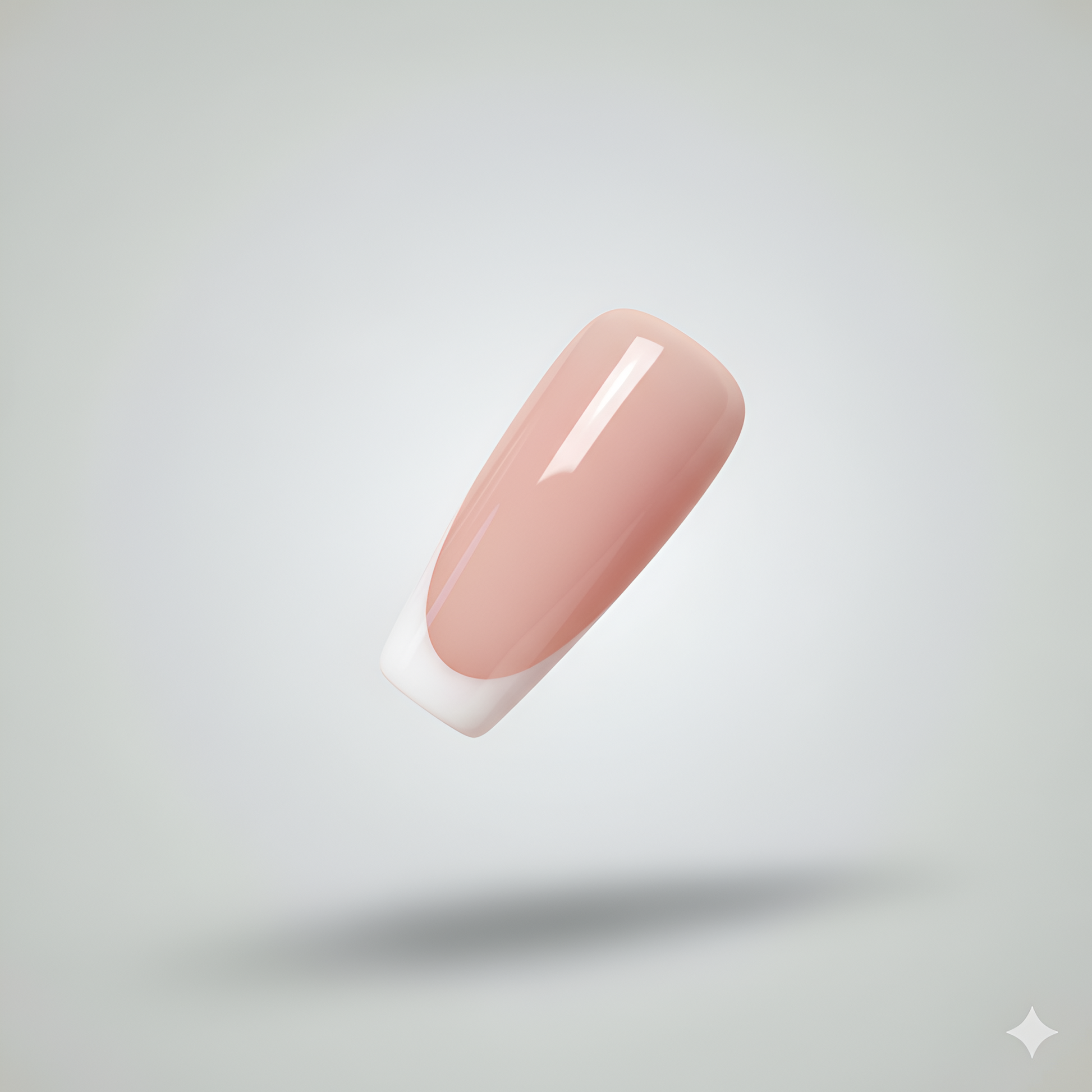 Square french tip press on