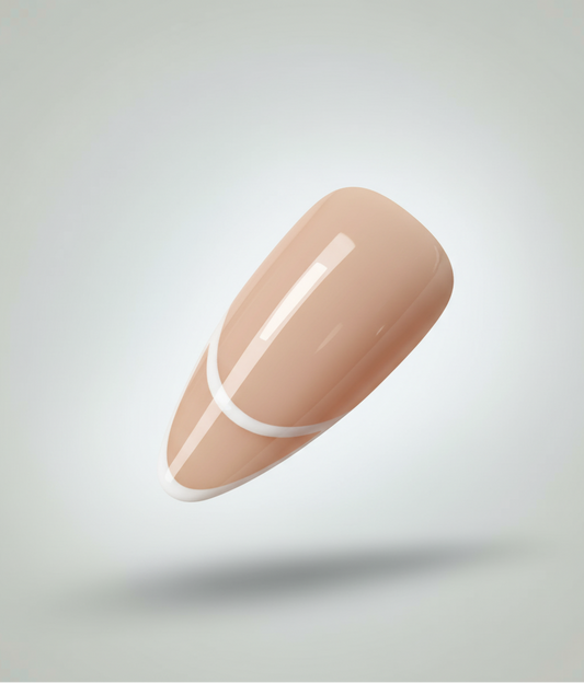 Almond french tip press on