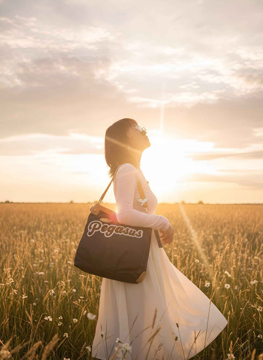 Pegasus Collegiate Canvas Tote