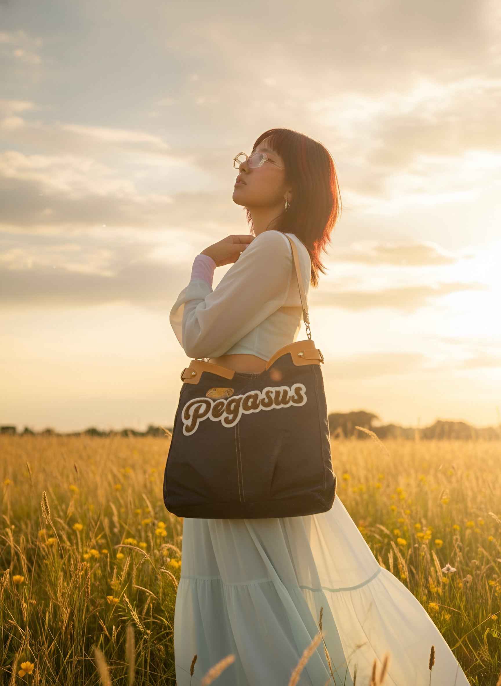 Pegasus Collegiate Canvas Tote