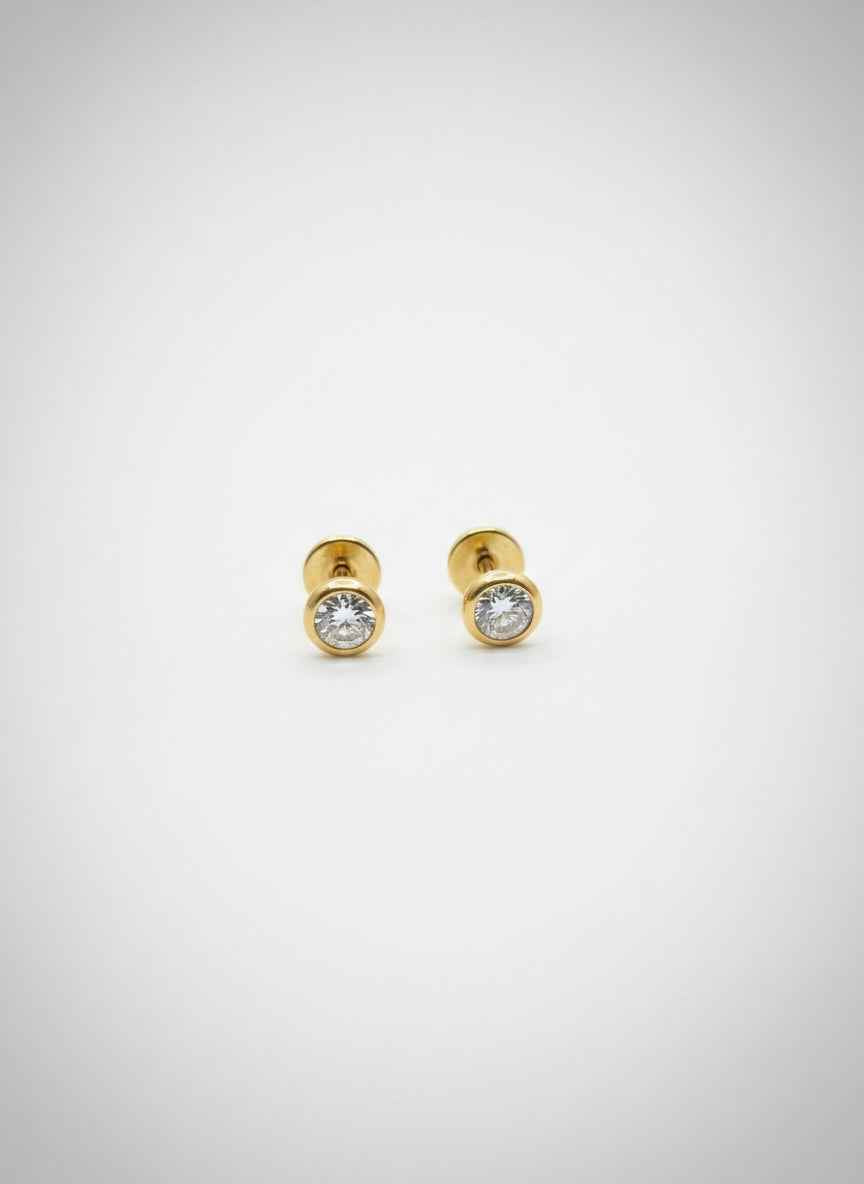 Bezel Spark Studs