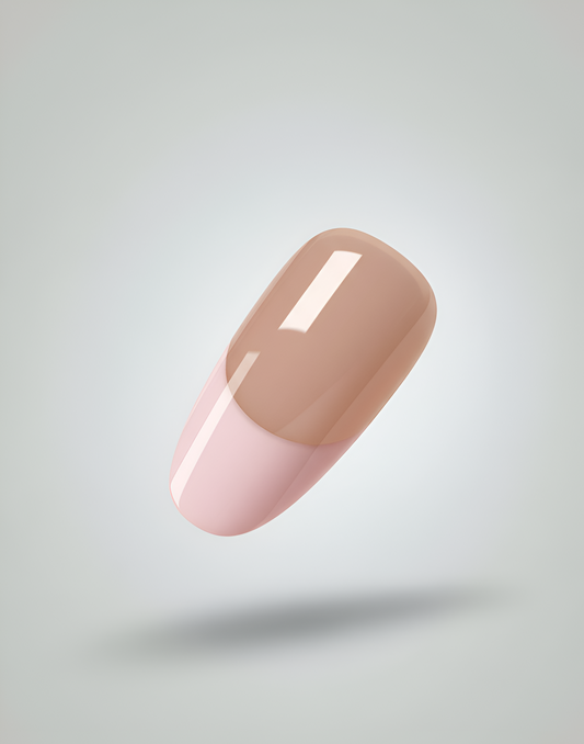 Almond french tip press on