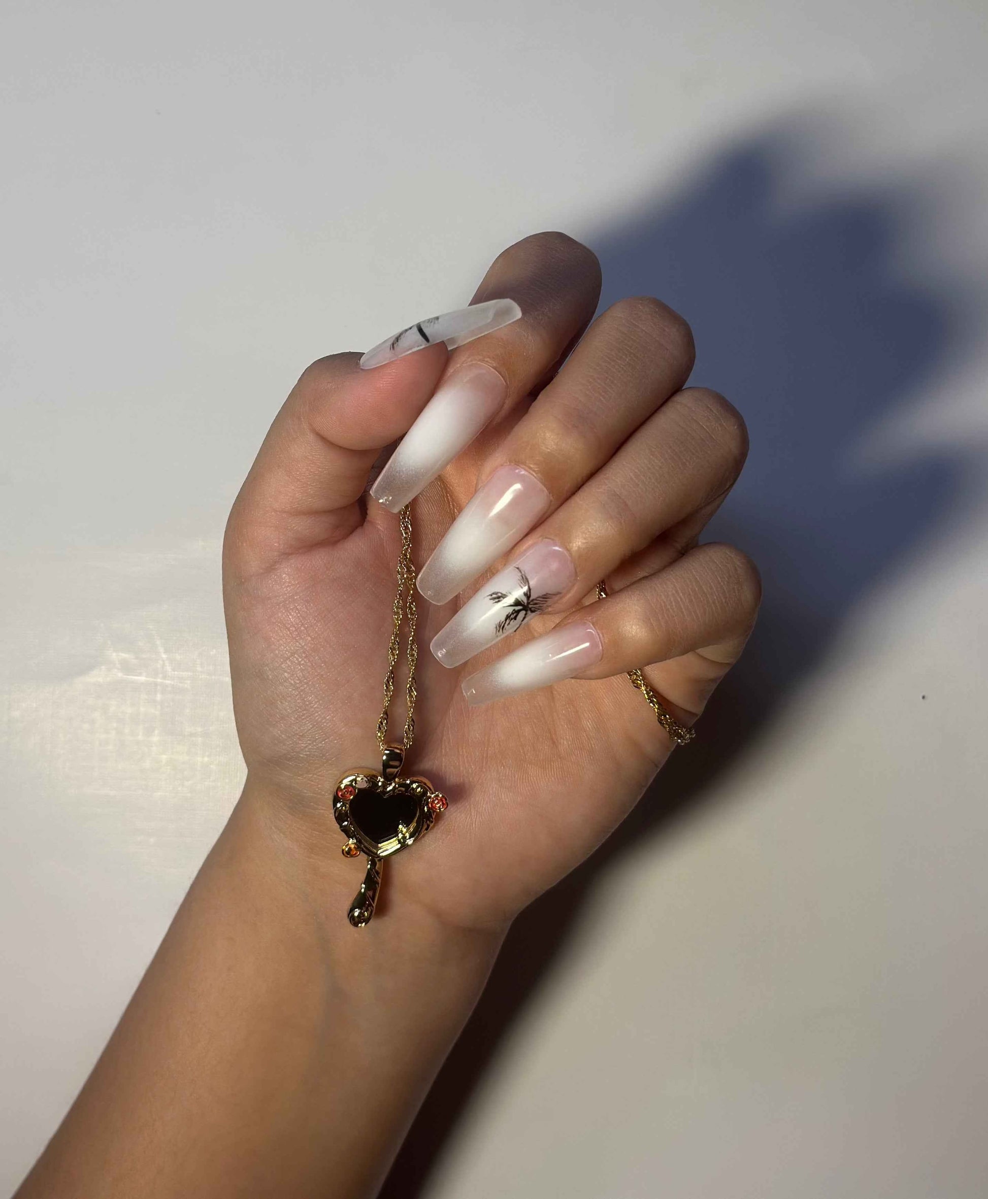 Astral Beach Stiletto Nails