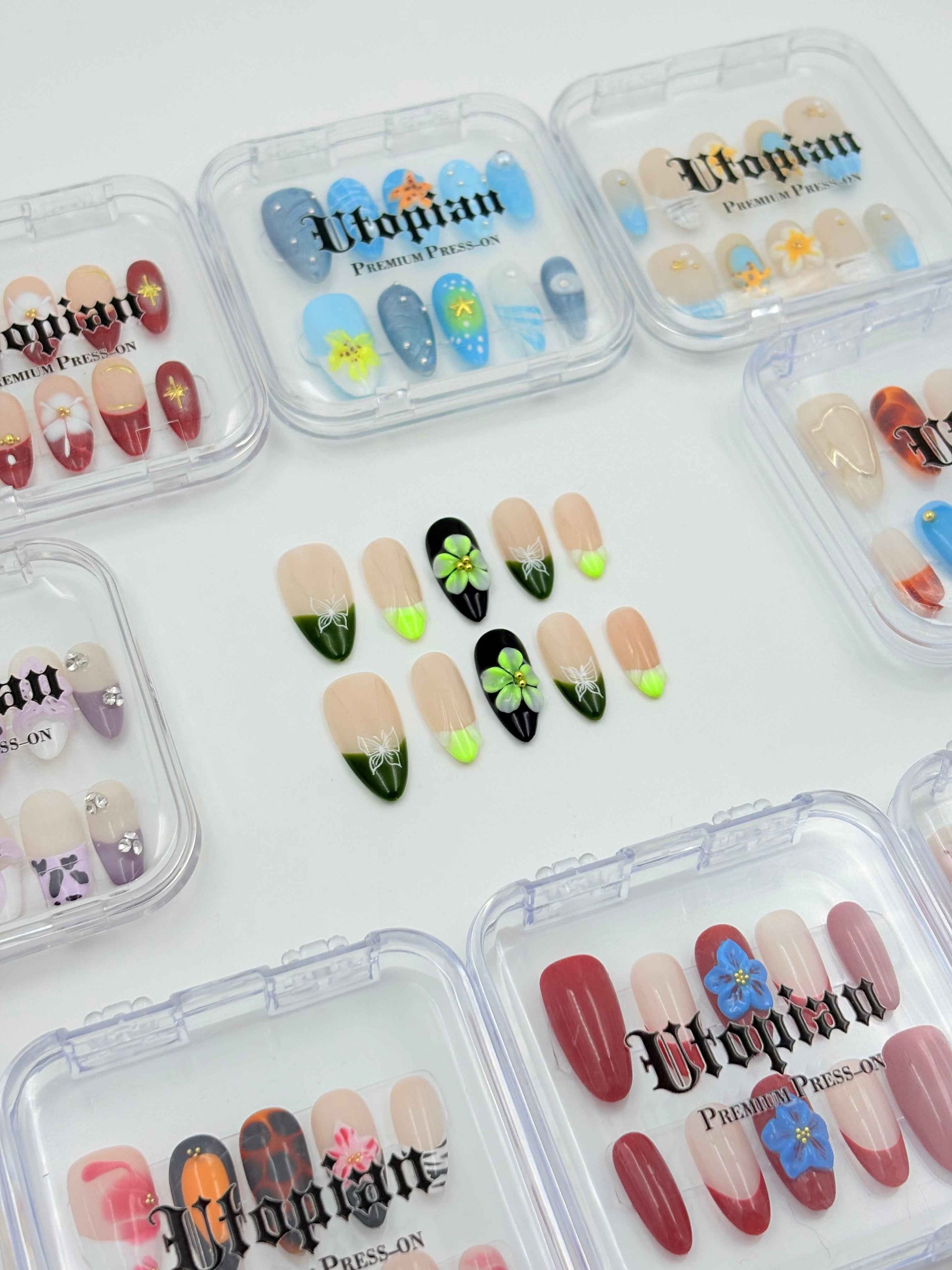 Lime Leaf Floral French Set