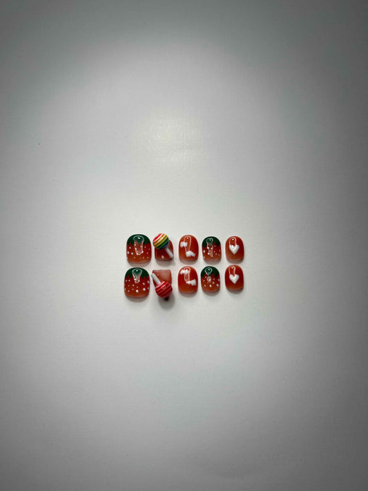 Sweetheart Swirl Nails