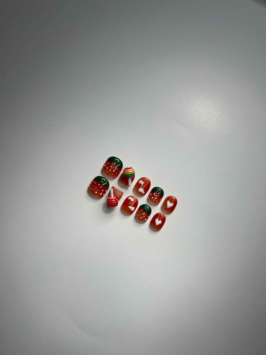 Sweetheart Swirl Nails