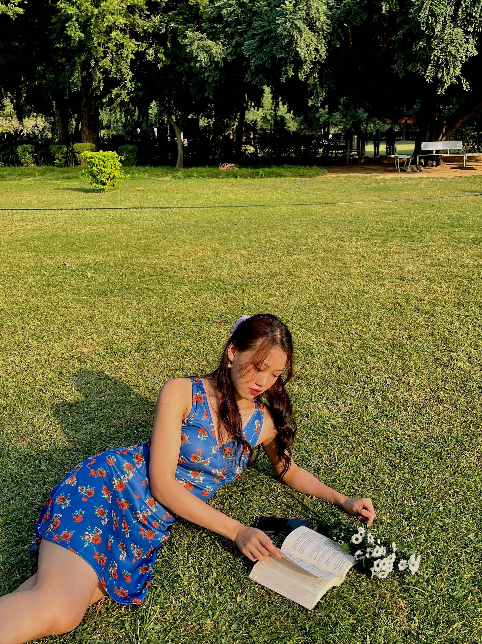 Blue Floral Mini Sundress