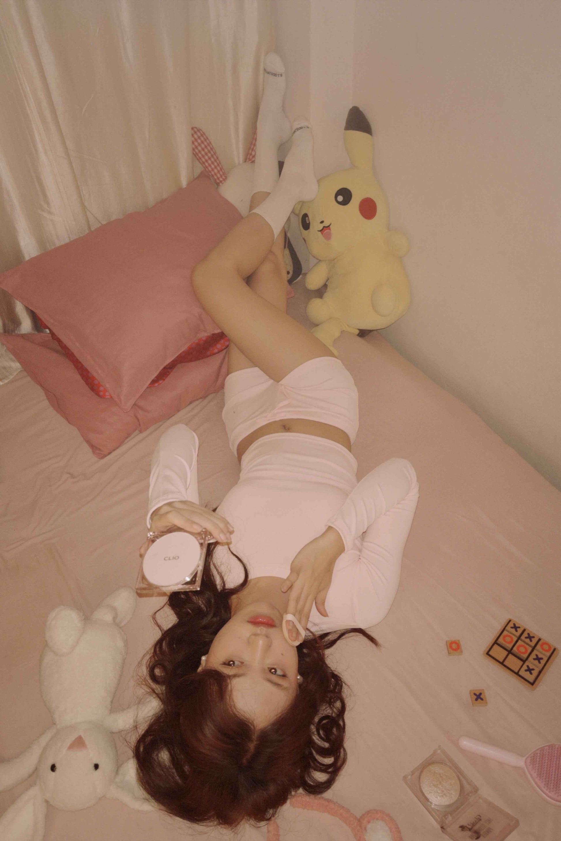 Sweet Dreams Lounge Set: Pink Crop Top and Shorts ☁️