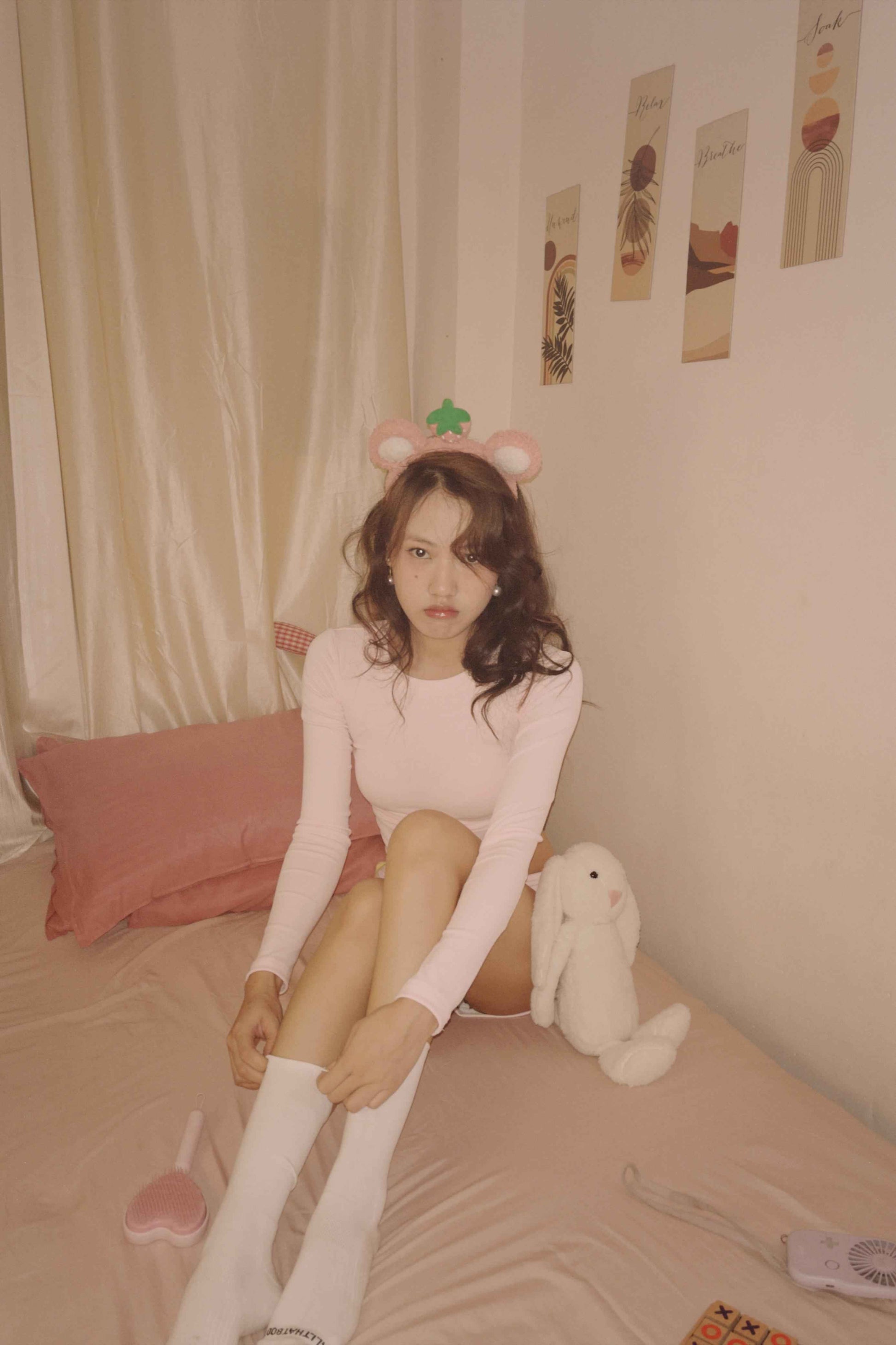 Sweet Dreams Lounge Set: Pink Crop Top and Shorts ☁️