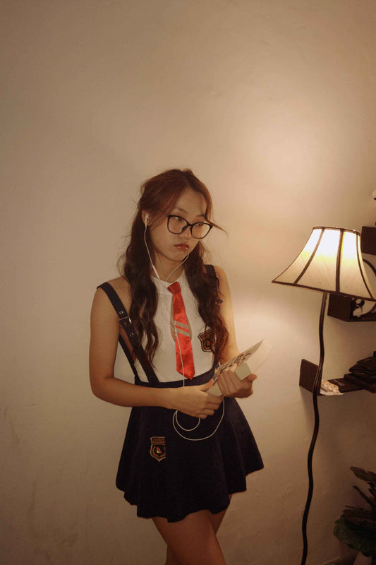 Varsity Vixen: Suspender Skirt Uniform Set